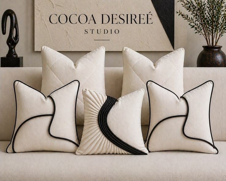 Clay Lumbar Cushion — Woven cotton and linen blend, handcrafted by Bed Bench Lahore