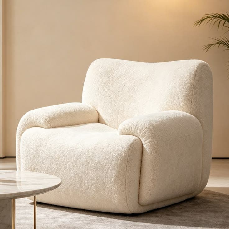 Milo Accent Chair — Tailored upholstery, hardwood frame, handcrafted by Bed Bench Lahore