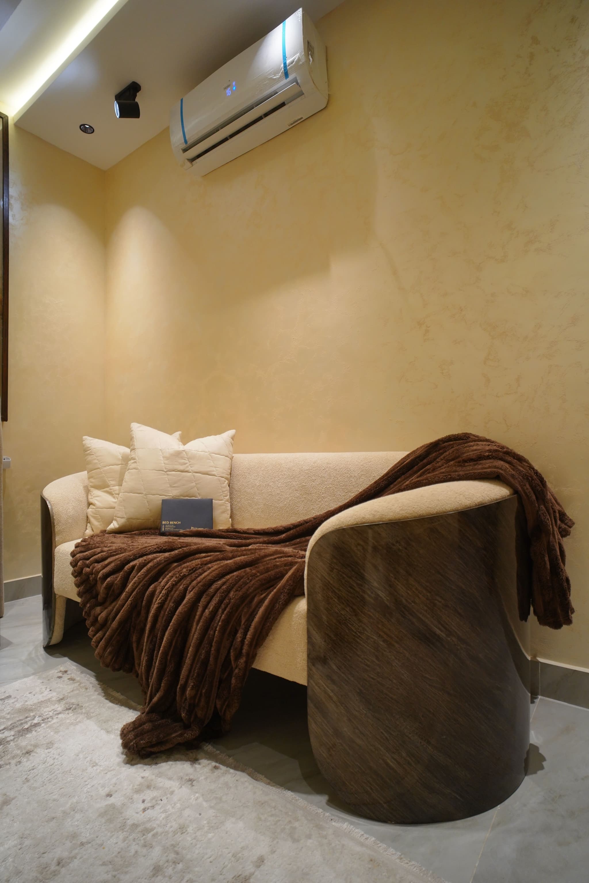 Aster Sofa — Performance fabric, kiln-dried hardwood, handcrafted by Bed Bench Lahore